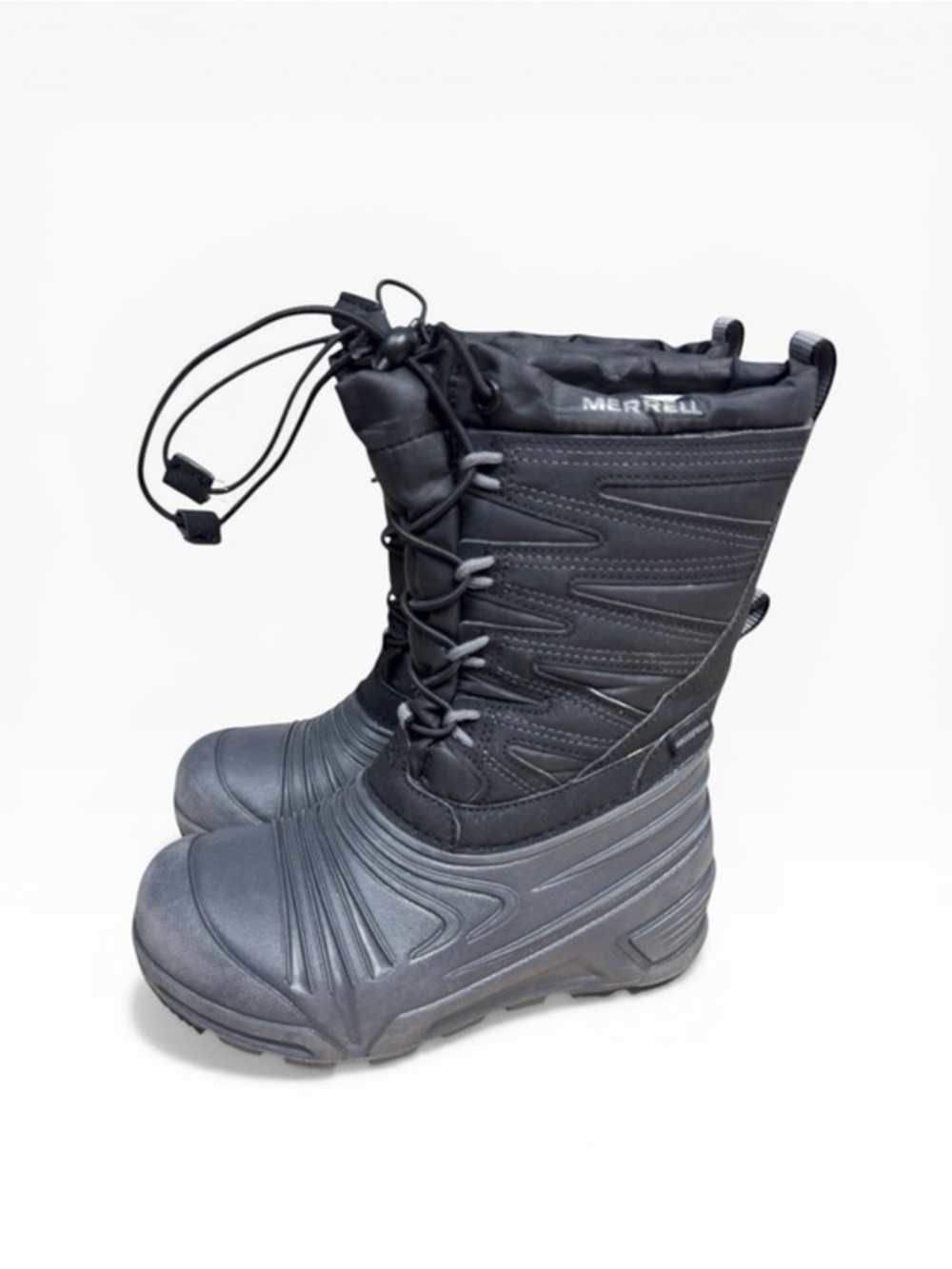 Merrell Snow Quest Lite 3.0 Waterproof Boots Black Kids Winter Size US 13 UK 12
